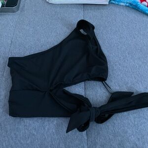 SHEIN Top with tie on the side one shoulder